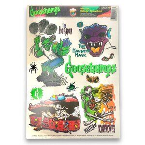 1996 Goosebumps Vintage Halloween Window Cling